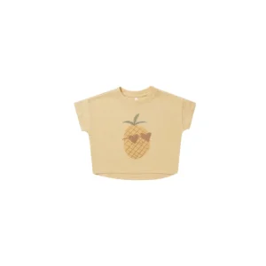 Shop All | Boxy Tee - Pineapple - CaringForTots - Professional Baby and Children's Products | Caring for Growth, Caring for Every Moment