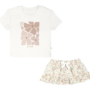 Shop All | Boxy Tee And Skirt Set - Summer Floral - CaringForTots - Professional Baby and Children's Products | Caring for Growth, Caring for Every Moment