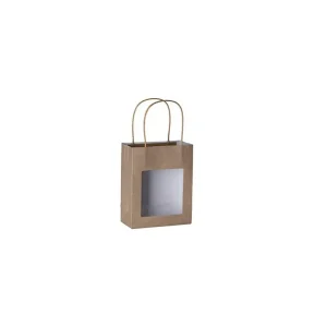 Shop All | Brown Kraft Paper Bag With Window 20 Pack 7.75"x 6.25"x 3" - CaringForTots - Professional Baby and Children's Products | Caring for Growth, Caring for Every Moment