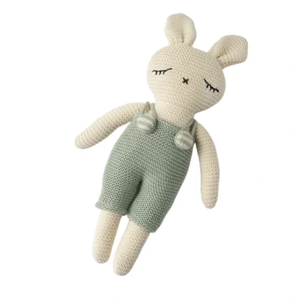 Shop All | Bunny Jumpsuit - Mint - CaringForTots - Professional Baby and Children's Products | Caring for Growth, Caring for Every Moment