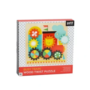 Shop All | Busy Train Wooden Twist Puzzle - CaringForTots - Professional Baby and Children's Products | Caring for Growth, Caring for Every Moment