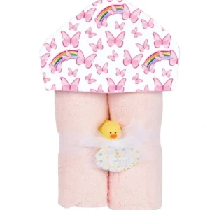 Shop All | Butterfly Plush Deluxe Hooded Towel - CaringForTots - Professional Baby and Children's Products | Caring for Growth, Caring for Every Moment