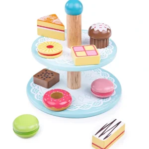 Shop All | Cake Stand With 9 Cakes By Bigjigs Toys Us - CaringForTots - Professional Baby and Children's Products | Caring for Growth, Caring for Every Moment