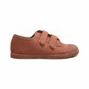 Shop All | Canvas Double Sneaker In Rosewood - CaringForTots - Professional Baby and Children's Products | Caring for Growth, Caring for Every Moment
