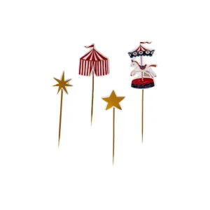 Shop All | Carnival Cupcake Toppers (set Of 8) - CaringForTots - Professional Baby and Children's Products | Caring for Growth, Caring for Every Moment