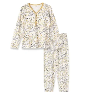 Shop All | Celebrate New Year Women's Bamboo Pajama Set - CaringForTots - Professional Baby and Children's Products | Caring for Growth, Caring for Every Moment