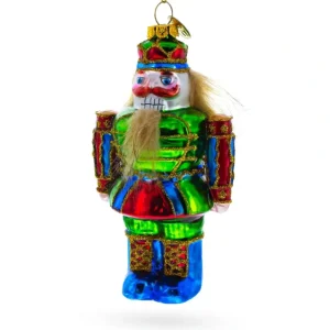Shop All | Celebratory New Year Nutcracker - Vibrant Blown Glass Christmas Ornament - CaringForTots - Professional Baby and Children's Products | Caring for Growth, Caring for Every Moment