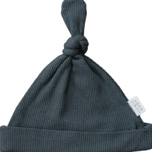 Shop All | Charcoal Organic Ribbed Newborn Knot Hat - CaringForTots - Professional Baby and Children's Products | Caring for Growth, Caring for Every Moment