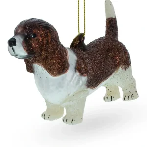 Shop All | Charming Brown And White Pooch - Blown Glass Christmas Ornament - CaringForTots - Professional Baby and Children's Products | Caring for Growth, Caring for Every Moment