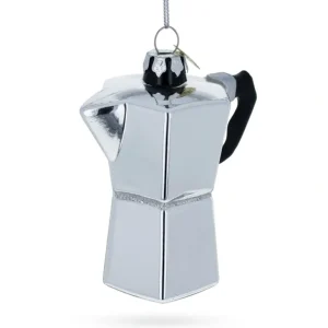 Shop All | Charming Coffee Maker Mocha Pot - Blown Glass Christmas Ornament - CaringForTots - Professional Baby and Children's Products | Caring for Growth, Caring for Every Moment