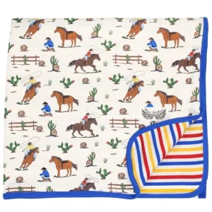 Shop All | Chasing Stars Cowboys Double-layered Throw Blanket - CaringForTots - Professional Baby and Children's Products | Caring for Growth, Caring for Every Moment