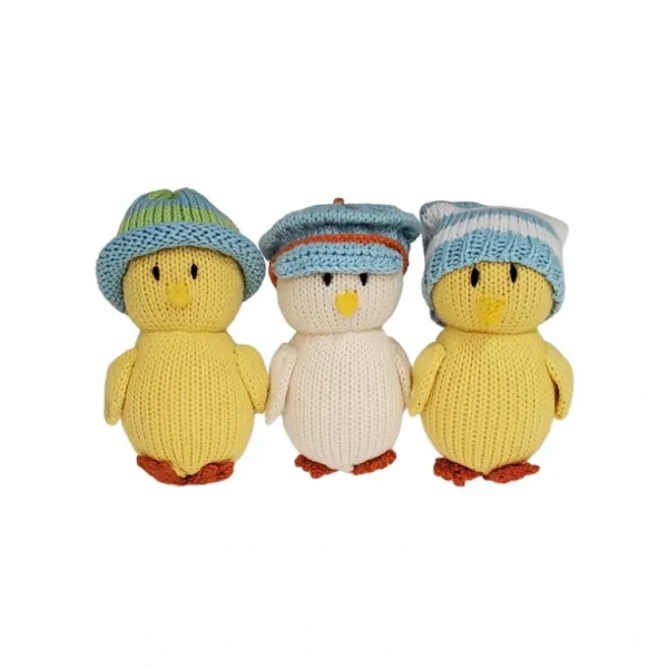 Shop All | Chicks In Pastel Hats - Set Of 3 - CaringForTots - Professional Baby and Children's Products | Caring for Growth, Caring for Every Moment