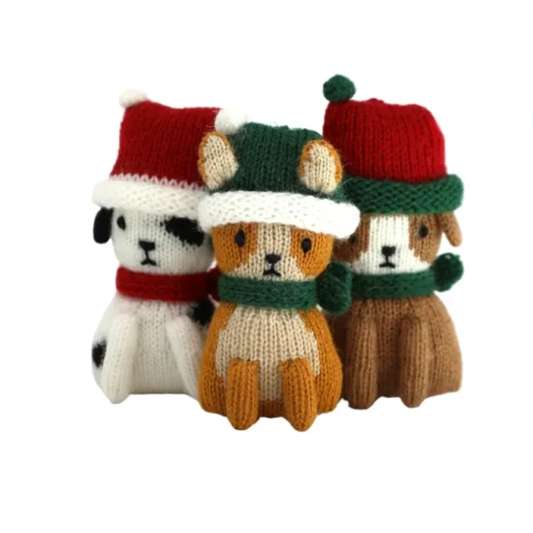 Shop All | Christmas Puppy Ornaments, Set Of 3 - CaringForTots - Professional Baby and Children's Products | Caring for Growth, Caring for Every Moment