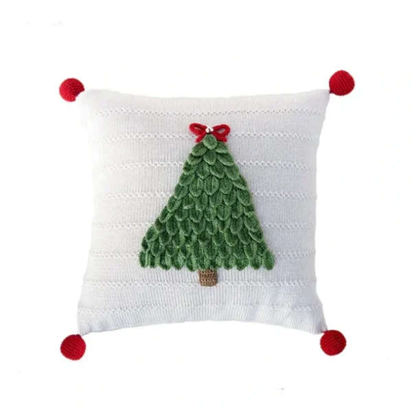 Shop All | Christmas Tree 12" Pillow, Ecru - CaringForTots - Professional Baby and Children's Products | Caring for Growth, Caring for Every Moment