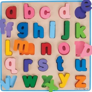 Shop All | Chunky Alphabet Puzzle (lowercase) By Bigjigs Toys Us - CaringForTots - Professional Baby and Children's Products | Caring for Growth, Caring for Every Moment