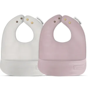 Shop All | Classic - Set Of Soft Vegan Leather Easy Clean Bibs 0-12 Months By Bleu La La - CaringForTots - Professional Baby and Children's Products | Caring for Growth, Caring for Every Moment