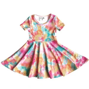 Shop All | Cloud Tie-dye Dress - CaringForTots - Professional Baby and Children's Products | Caring for Growth, Caring for Every Moment