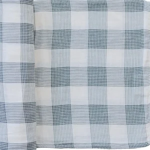 Shop All | Coastal Plaid Muslin Swaddle Blanket - CaringForTots - Professional Baby and Children's Products | Caring for Growth, Caring for Every Moment
