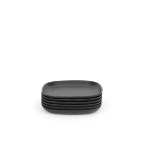 Shop All | Cocktail Plate Set X 6 - Black - CaringForTots - Professional Baby and Children's Products | Caring for Growth, Caring for Every Moment