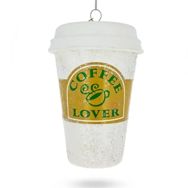 Shop All | Coffee Lover's Cup - Blown Glass Christmas Ornament - CaringForTots - Professional Baby and Children's Products | Caring for Growth, Caring for Every Moment