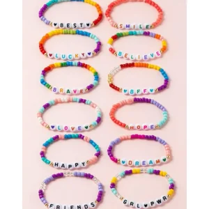 Shop All | Colorful Word Bracelet - CaringForTots - Professional Baby and Children's Products | Caring for Growth, Caring for Every Moment