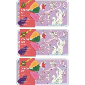 Shop All | Coloring Kit - 3 Units In Set - Ballerina Large - CaringForTots - Professional Baby and Children's Products | Caring for Growth, Caring for Every Moment