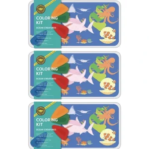 Shop All | Coloring Kit - 3 Units In Set - Ocean Creatures Large - CaringForTots - Professional Baby and Children's Products | Caring for Growth, Caring for Every Moment