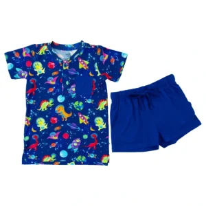 Shop All | Comet Henley T-shirt Set - CaringForTots - Professional Baby and Children's Products | Caring for Growth, Caring for Every Moment