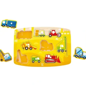 Shop All | Construction Peg Puzzle - CaringForTots - Professional Baby and Children's Products | Caring for Growth, Caring for Every Moment