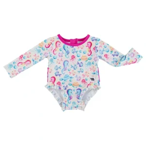 Shop All | Coral Rash Guard Swimsuit- Baby - CaringForTots - Professional Baby and Children's Products | Caring for Growth, Caring for Every Moment