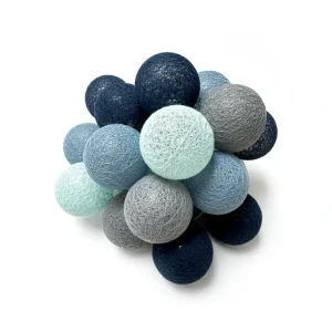Shop All | 24 cotton balls light garland (blue) - Decorative indoor lighting - CaringForTots - Professional Baby and Children's Products | Caring for Growth, Caring for Every Moment