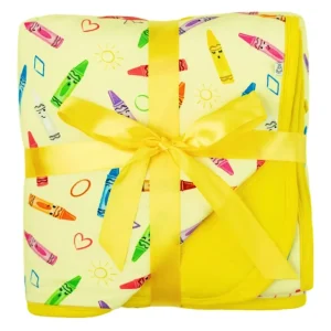 Shop All | Crayon Crew | Mini Quilted Bamboo Baby Blanket - CaringForTots - Professional Baby and Children's Products | Caring for Growth, Caring for Every Moment