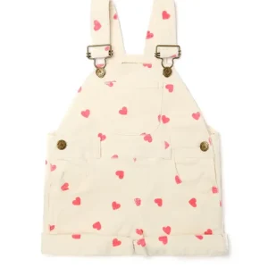 Shop All | Cream Pink Heart Cord Shorts - CaringForTots - Professional Baby and Children's Products | Caring for Growth, Caring for Every Moment