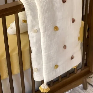 Shop All | Crib Fitted Sheet Ochre - CaringForTots - Professional Baby and Children's Products | Caring for Growth, Caring for Every Moment