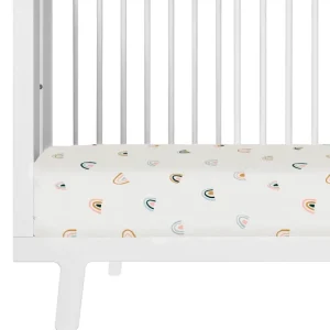 Shop All | Crib Fitted Sheet With Pillowcase - Over The Rainbow - CaringForTots - Professional Baby and Children's Products | Caring for Growth, Caring for Every Moment