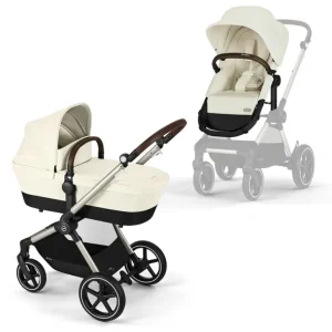 Shop All | CYBEX EOS Lux Pushchair - Seashell Beige - CaringForTots - Professional Baby and Children's Products | Caring for Growth, Caring for Every Moment