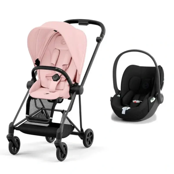 Shop All | CYBEX Mios + Cloud T Travel System - Peach Pink - CaringForTots - Professional Baby and Children's Products | Caring for Growth, Caring for Every Moment