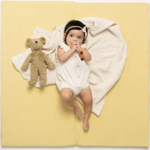 Shop All | Daisy Jersey Organic Cotton Mat - CaringForTots - Professional Baby and Children's Products | Caring for Growth, Caring for Every Moment