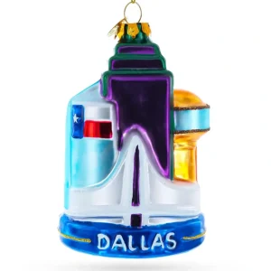 Shop All | Dallas Attractions - Blown Glass Christmas Ornament - CaringForTots - Professional Baby and Children's Products | Caring for Growth, Caring for Every Moment