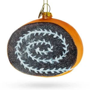 Shop All | Decadent Delight: Chocolate Roll Cake - Blown Glass Christmas Ornament - CaringForTots - Professional Baby and Children's Products | Caring for Growth, Caring for Every Moment
