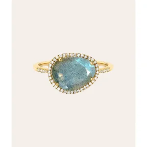 Shop All | Diamond Labradorite Ring - CaringForTots - Professional Baby and Children's Products | Caring for Growth, Caring for Every Moment