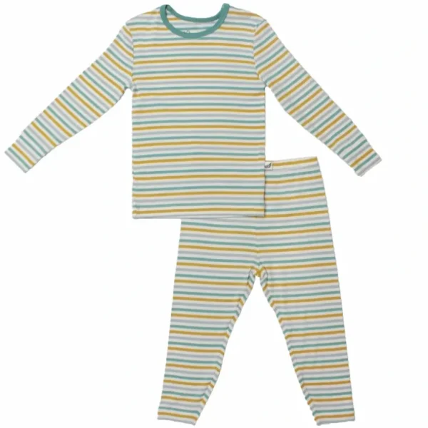 Shop All | Dinosaurs-rawr Stripe Long Sleeve Pajama Set (2t-10y) - CaringForTots - Professional Baby and Children's Products | Caring for Growth, Caring for Every Moment