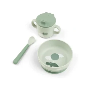 Shop All | Done by Deer Foodie First Meal Set - Green - Happy Clouds - CaringForTots - Professional Baby and Children's Products | Caring for Growth, Caring for Every Moment