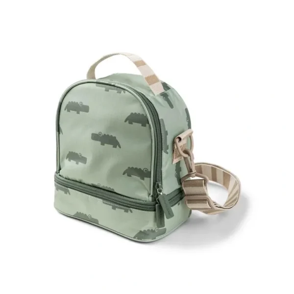 Shop All | Done by Deer Kids Insulated Lunch Bag - Green - Croco - CaringForTots - Professional Baby and Children's Products | Caring for Growth, Caring for Every Moment