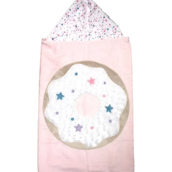 Shop All | Donutlicious Hooded Towel - CaringForTots - Professional Baby and Children's Products | Caring for Growth, Caring for Every Moment