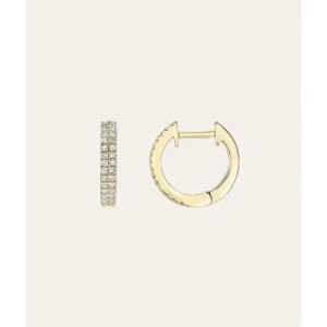 Shop All | Double Diamond Huggie Earrings - CaringForTots - Professional Baby and Children's Products | Caring for Growth, Caring for Every Moment