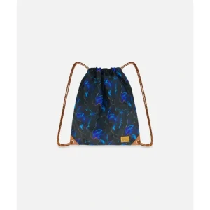 Shop All | Drawstring Bag Black Printed Storm by Deux par Deux - CaringForTots - Professional Baby and Children's Products | Caring for Growth, Caring for Every Moment