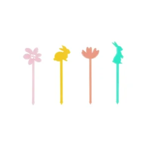 Shop All | Easter Acrylic Food Picks, 4 Ct - CaringForTots - Professional Baby and Children's Products | Caring for Growth, Caring for Every Moment
