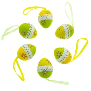 Shop All | Easter Delights: Set Of 6 Miniature Easter Egg Ornaments In A Wooden Box - CaringForTots - Professional Baby and Children's Products | Caring for Growth, Caring for Every Moment
