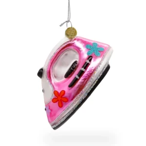 Shop All | Elegant Pink Iron - Blown Glass Christmas Ornament - CaringForTots - Professional Baby and Children's Products | Caring for Growth, Caring for Every Moment